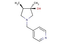 (3R*,4R*)-3,4-dimethyl-1-(4-pyridinylmethyl)-3-pyrrolidinol