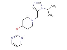 2-({1-[(1-isopropyl-1H-imidazol-5-yl)methyl]piperidin-4-yl}oxy)pyrimidine