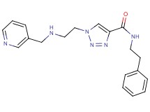 N-(2-phenylethyl)-1-{2-[(3-pyridinylmethyl)amino]ethyl}-1H-1,2,3-triazole-4-carboxamide