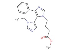 methyl 4-(3'-ethyl-5-phenyl-3H,3'H-4,4'-biimidazol-3-yl)butanoate