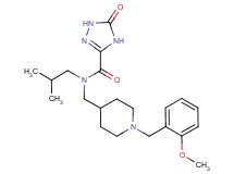 N-isobutyl-N-{[1-(2-methoxybenzyl)piperidin-4-yl]methyl}-5-oxo-4,5-dihydro-1H-1,2,4-triazole-3-carboxamide