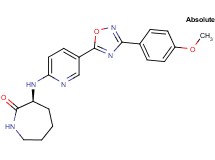 (3S)-3-({5-[3-(4-methoxyphenyl)-1,2,4-oxadiazol-5-yl]-2-pyridinyl}amino)-2-azepanone
