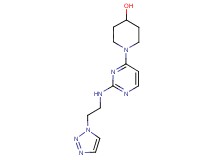 1-(2-{[2-(1H-1,2,3-triazol-1-yl)ethyl]amino}pyrimidin-4-yl)piperidin-4-ol