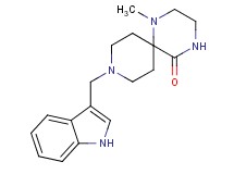 9-(1H-indol-3-ylmethyl)-1-methyl-1,4,9-triazaspiro[5.5]undecan-5-one