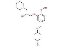 trans-4-({3-[2-hydroxy-3-(1-piperidinyl)propoxy]-4-methoxybenzyl}amino)cyclohexanol