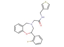 2-[2-(2-fluorophenyl)-2,3-dihydro-1,4-benzoxazepin-4(5H)-yl]-N-(3-thienylmethyl)acetamide
