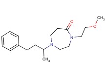 4-(2-methoxyethyl)-1-(1-methyl-3-phenylpropyl)-1,4-diazepan-5-one