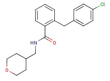 2-(4-chlorobenzyl)-N-(tetrahydro-2H-pyran-4-ylmethyl)benzamide