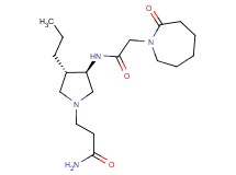 3-(rel-(3R,4S)-3-{[(2-oxo-1-azepanyl)acetyl]amino}-4-propyl-1-pyrrolidinyl)propanamide hydrochloride