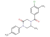 4-(4-chloro-3-methylbenzoyl)-5-methyl-1-(4-methylphenyl)-2-piperazinone