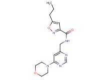 N-{[6-(4-morpholinyl)-4-pyrimidinyl]methyl}-5-propyl-3-isoxazolecarboxamide