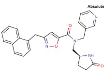 3-(1-naphthylmethyl)-N-{[(2S)-5-oxo-2-pyrrolidinyl]methyl}-N-(3-pyridinylmethyl)-5-isoxazolecarboxamide