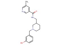 N-{[1-(3-hydroxybenzyl)piperidin-3-yl]methyl}-5-methylnicotinamide