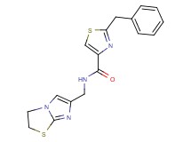 2-benzyl-N-(2,3-dihydroimidazo[2,1-b][1,3]thiazol-6-ylmethyl)-1,3-thiazole-4-carboxamide