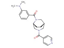 (3-{[(1S*,5R*)-3-isonicotinoyl-3,6-diazabicyclo[3.2.2]non-6-yl]carbonyl}phenyl)dimethylamine