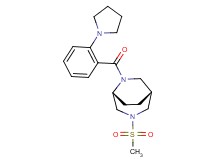 (1R*,5R*)-3-(methylsulfonyl)-6-[2-(1-pyrrolidinyl)benzoyl]-3,6-diazabicyclo[3.2.2]nonane