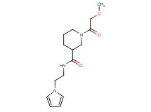 1-(methoxyacetyl)-N-[2-(1H-pyrrol-1-yl)ethyl]-3-piperidinecarboxamide