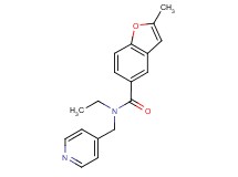 N-ethyl-2-methyl-N-(4-pyridinylmethyl)-1-benzofuran-5-carboxamide