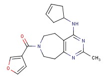 N-cyclopent-3-en-1-yl-7-(3-furoyl)-2-methyl-6,7,8,9-tetrahydro-5H-pyrimido[4,5-d]azepin-4-amine