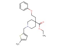 ethyl 1-[(5-methyl-2-thienyl)methyl]-4-(2-phenoxyethyl)-4-piperidinecarboxylate
