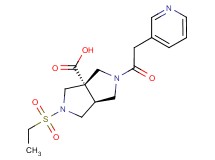 (3aS*,6aS*)-2-(ethylsulfonyl)-5-(pyridin-3-ylacetyl)hexahydropyrrolo[3,4-c]pyrrole-3a(1H)-carboxylic acid