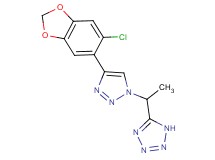 5-{1-[4-(6-chloro-1,3-benzodioxol-5-yl)-1H-1,2,3-triazol-1-yl]ethyl}-1H-tetrazole