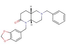 (4aR*,8aS*)-1-(1,3-benzodioxol-5-ylmethyl)-6-benzyloctahydro-1,6-naphthyridin-2(1H)-one