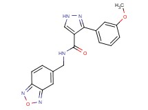 N-(2,1,3-benzoxadiazol-5-ylmethyl)-3-(3-methoxyphenyl)-1H-pyrazole-4-carboxamide