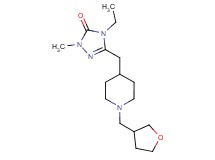 4-ethyl-2-methyl-5-{[1-(tetrahydrofuran-3-ylmethyl)piperidin-4-yl]methyl}-2,4-dihydro-3H-1,2,4-triazol-3-one