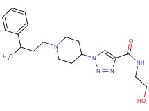 N-(2-hydroxyethyl)-1-[1-(3-phenylbutyl)-4-piperidinyl]-1H-1,2,3-triazole-4-carboxamide
