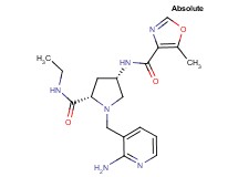 (4S)-1-[(2-aminopyridin-3-yl)methyl]-N-ethyl-4-{[(5-methyl-1,3-oxazol-4-yl)carbonyl]amino}-L-prolinamide