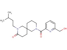 8-{[6-(hydroxymethyl)-2-pyridinyl]carbonyl}-2-(3-methylbutyl)-2,8-diazaspiro[5.5]undecan-3-one