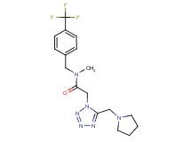 N-methyl-2-[5-(1-pyrrolidinylmethyl)-1H-tetrazol-1-yl]-N-[4-(trifluoromethyl)benzyl]acetamide