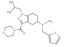 1-isobutyl-N-methyl-3-(4-morpholinylcarbonyl)-N-(2-thienylmethyl)-4,5,6,7-tetrahydro-1H-indazol-5-amine