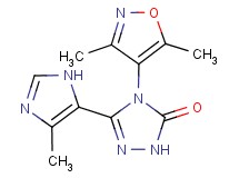 4-(3,5-dimethylisoxazol-4-yl)-5-(4-methyl-1H-imidazol-5-yl)-2,4-dihydro-3H-1,2,4-triazol-3-one