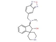 rel-(2R,3R)-3-[(2,1,3-benzoxadiazol-5-ylmethyl)(methyl)amino]-2,3-dihydrospiro[indene-1,4'-piperidin]-2-ol bis(trifluoroacetate) (salt)