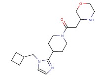 3-(2-{4-[1-(cyclobutylmethyl)-1H-imidazol-2-yl]-1-piperidinyl}-2-oxoethyl)morpholine