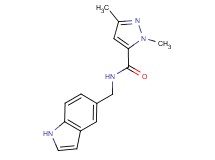 N-(1H-indol-5-ylmethyl)-1,3-dimethyl-1H-pyrazole-5-carboxamide