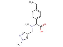 (4-ethylphenyl){methyl[(1-methyl-1H-pyrazol-4-yl)methyl]amino}acetic acid