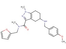 N-(2-furylmethyl)-5-[(4-methoxybenzyl)amino]-N,1-dimethyl-4,5,6,7-tetrahydro-1H-indazole-3-carboxamide