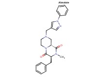 (3S,9aR)-3-benzyl-2-methyl-8-[(1-phenyl-1H-pyrazol-4-yl)methyl]tetrahydro-2H-pyrazino[1,2-a]pyrazine-1,4(3H,6H)-dione