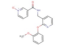 N-{[2-(2-methoxyphenoxy)-3-pyridinyl]methyl}nicotinamide 1-oxide