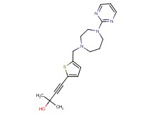 2-methyl-4-{5-[(4-pyrimidin-2-yl-1,4-diazepan-1-yl)methyl]-2-thienyl}but-3-yn-2-ol