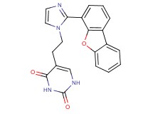 5-[2-(2-dibenzo[b,d]furan-4-yl-1H-imidazol-1-yl)ethyl]pyrimidine-2,4(1H,3H)-dione