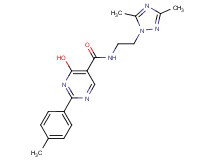 N-[2-(3,5-dimethyl-1H-1,2,4-triazol-1-yl)ethyl]-4-hydroxy-2-(4-methylphenyl)pyrimidine-5-carboxamide