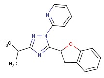 2-[5-(2,3-dihydro-1-benzofuran-2-yl)-3-isopropyl-1H-1,2,4-triazol-1-yl]pyridine