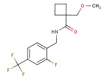 N-[2-fluoro-4-(trifluoromethyl)benzyl]-1-(methoxymethyl)cyclobutanecarboxamide