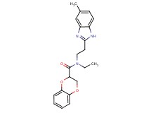 N-ethyl-N-[2-(5-methyl-1H-benzimidazol-2-yl)ethyl]-2,3-dihydro-1,4-benzodioxine-2-carboxamide