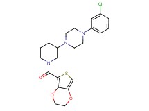 1-(3-chlorophenyl)-4-[1-(2,3-dihydrothieno[3,4-b][1,4]dioxin-5-ylcarbonyl)-3-piperidinyl]piperazine