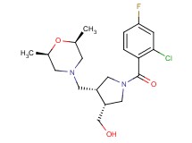 ((3R*,4R*)-1-(2-chloro-4-fluorobenzoyl)-4-{[(2R*,6S*)-2,6-dimethylmorpholin-4-yl]methyl}pyrrolidin-3-yl)methanol